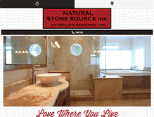 Tablet Screenshot of naturalstonesource.com